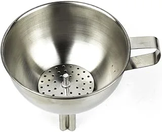 Funil Com Peneira Inox 11Cm