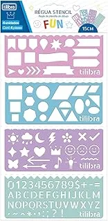 Tilibra Régua Stencil Fun