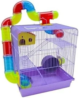 Gaiola Hamster Super Luxo Labirinto 3 Andares