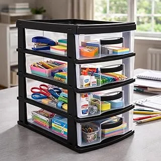 Organizador de Mesa 4 Gavetas