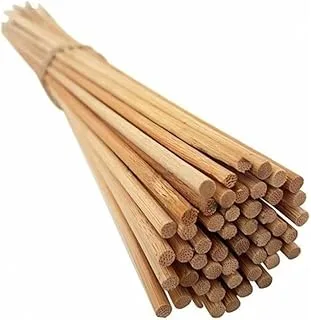 Kit 50 Estacas Haste Natural Bambu 70cm