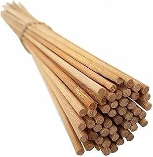 Kit 50 Estacas Haste Natural Bambu 35cm