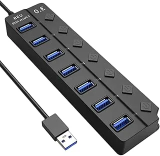 Hub USB 3.0 7 Portas com Botões