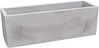 Floreira Flat 67 Cimento Queimado