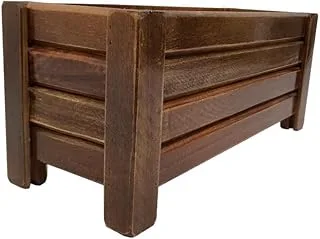 Jardineira Floreira De Madeira Ripada