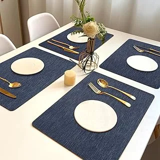 Jogo Americano Juta Azul Impermeável