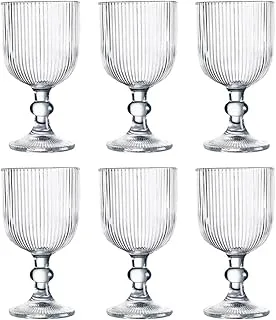 Taças de Vidro Canelado 380ml