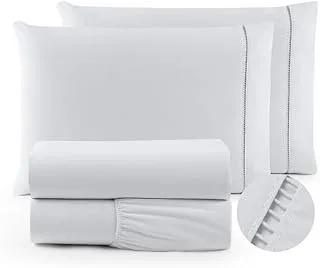 Jogo Lençol Queen 600 Fios Ponto Palito