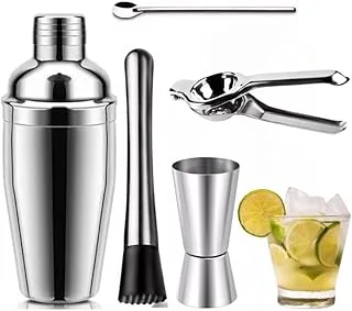 Kit Caipirinha Profissional 750ml 5 Peças Inox