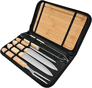 Kit Churrasco Portátil 6 Peças