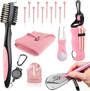 Kit de Acessórios de Golfe Rosa