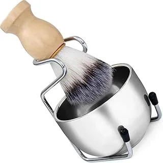 Kit Pincel Barbear Nilosdecor Inox