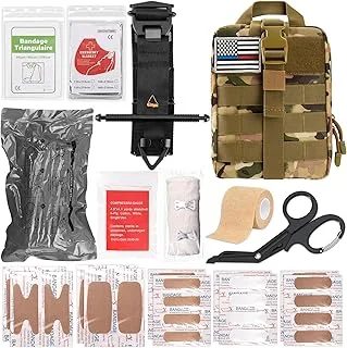 Kit De Trauma Ifak Com Torniquete Rhino Rescue Verde Camuflagem