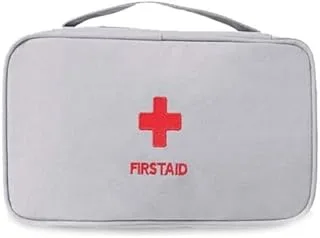 Kit Portátil De Primeiros Socorros Emergência Para Viagens Cinza