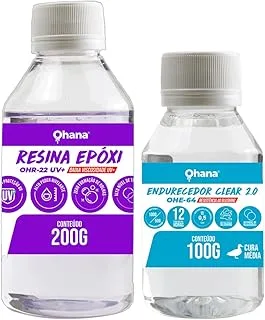 Sistema Clear 2.0 Resina Epóxi Baixa Viscosidade Uv Kit 300G