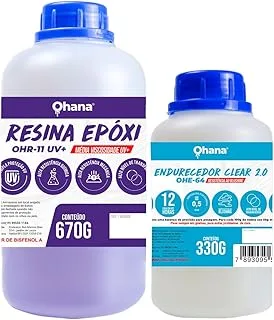 Resina Epóxi Média Viscosidade Para Madeira Kit 1Kg