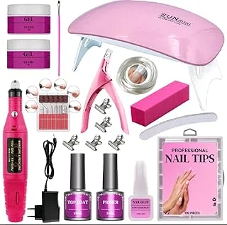 Kit Unha Gel Profissional com Lixa Elétrica