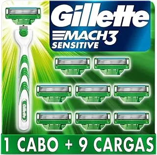 Gillette Mach3 Sensitive + 9 Cargas