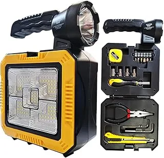 Lanterna Holofote Solar 5-em-1