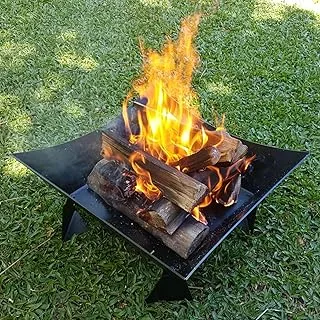 Lareira Quadrada A Lenha Para Área Externa 45Cm