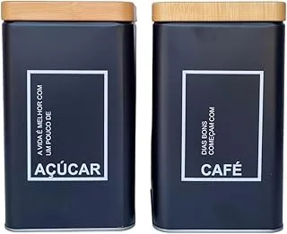 Kit 2 Latas Café e Açúcar Shack