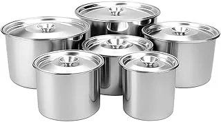 Porta Mantimentos Inox Kit 6Un