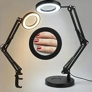 Luminária de Mesa com Lupa e Base Pesada