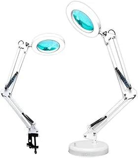 Luminária de Mesa com Lupa Articulável