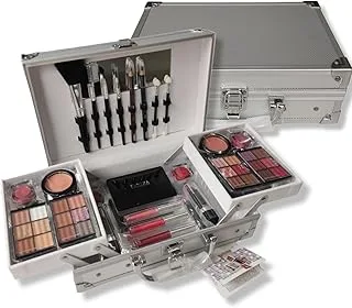 Maleta Prata Com Kit De Maquiagem Fenzza