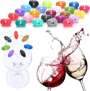 Marcador de Taças 24 Peças em Silicone