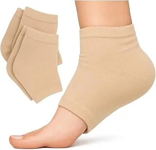 Meia Protetora de Calcanhar Bege