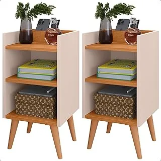 Kit 2 Mesas De Cabeceira Charme Compacta