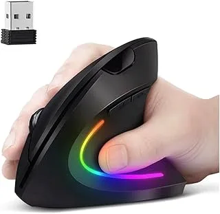 Mouse Vertical Ergonômico Recarregável