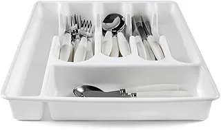 Organizador de Talheres 5 Divisórias Branco