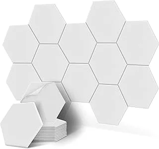 Kit 18 Placas Autoadesivas Brancas