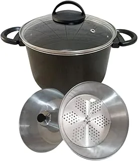 Panela 3 em 1 Tampa de Vidro Preto