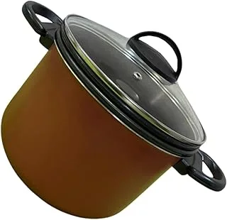 Panela Banho Maria Pudim Antiaderente Vermelha