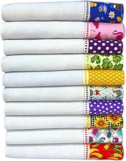 Pano De Prato Barrado Tricoline Kit 10 Peças