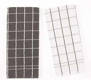 Teka Jogo Pano De Copa Chef 2 Pçs Cinza