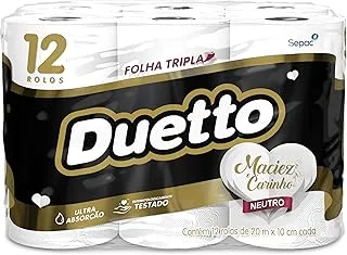 Duetto Folha Tripla 12 Rolos