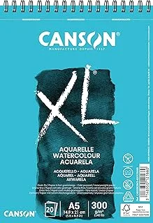 Canson XL Aquarelle Bloco Espiralado A5 300g/m²