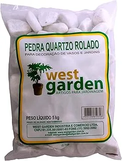 Pedra Quartzo Rolado 5kg West Garden