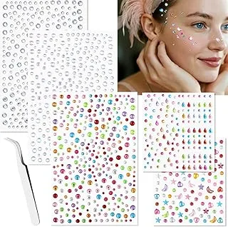 Pedras De Rosto Coloridas Brilhantes