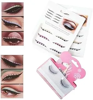 Delineador Adesivo Gatinho com Strass