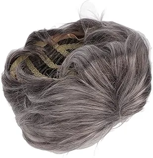 Peruca Curta Cinza Grisalha