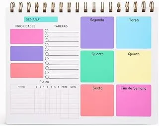 Planner Semanal Colorido Bloco