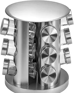 Porta Temperos Inox Organizador 12 Potes