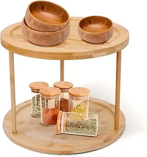 Organizador Giratório Bambu Natural