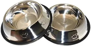 Kit 2 Comedouro Inox Tigela