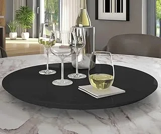 Prato Giratório Laqueado Preto 60cm